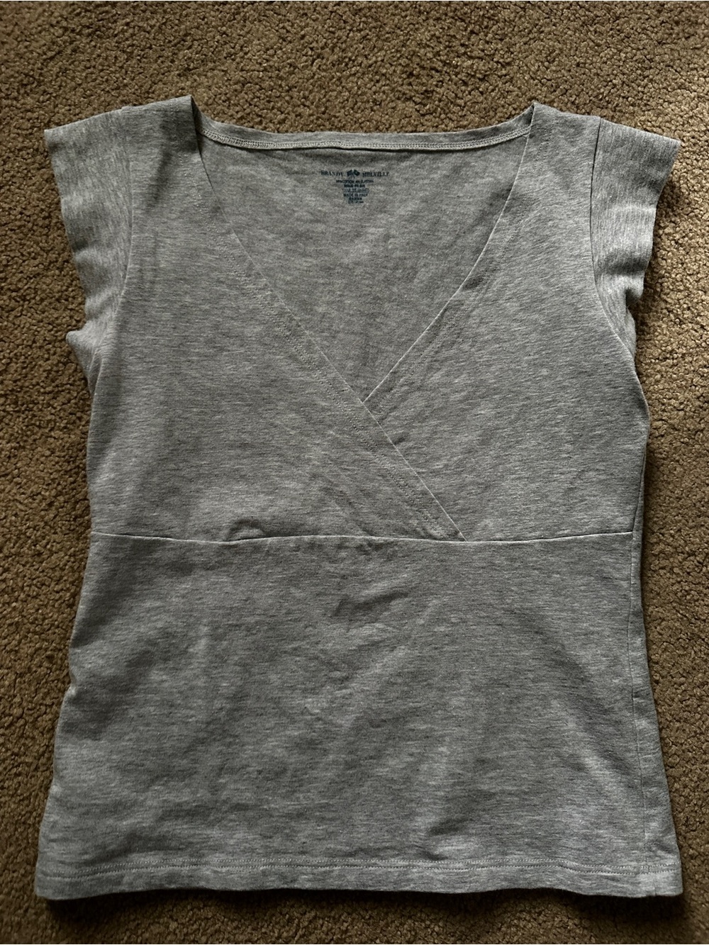 Brandy Melville Gray Amara Top
